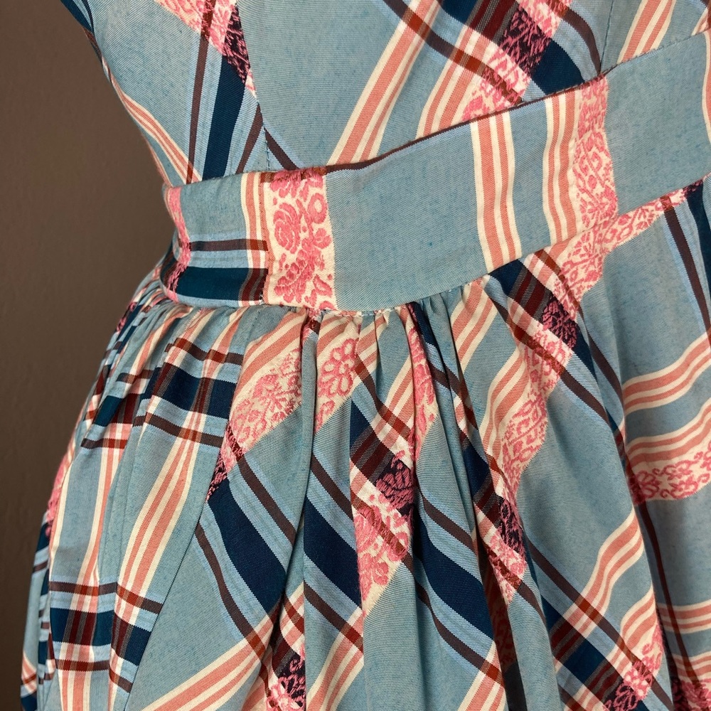 Only Hearts NYC / BGN NWT Strapless Plaid Dress with Attached Petticoat - Size 4 - Picture 12 of 15